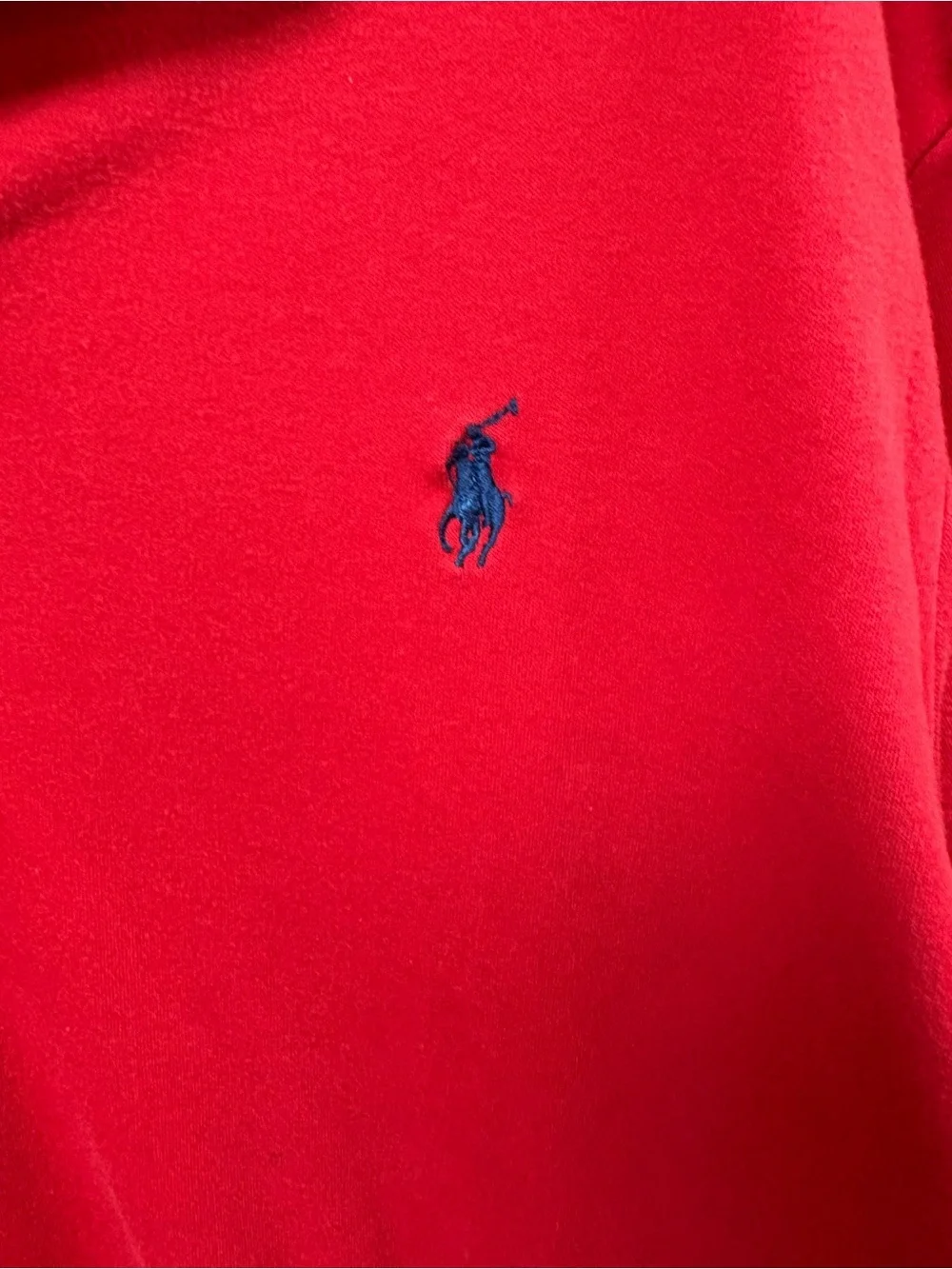 Ralph Lauren Men’s Red Polo with Navy Pony Embroidery